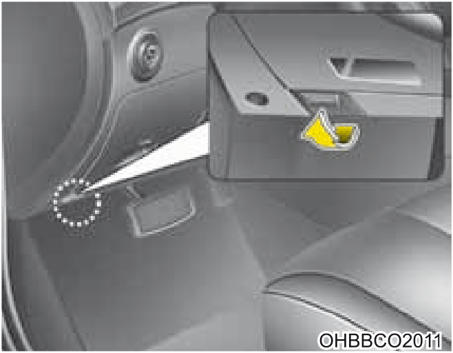 54. Sensor de intrusão/inclinação Ligado/Desligado (se equipado) - Ilustração técnica do manual
