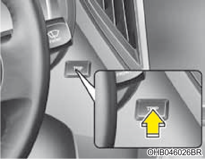 61. Espelho retrovisor interno noite/dia (se equipado) - Ilustração técnica do manual