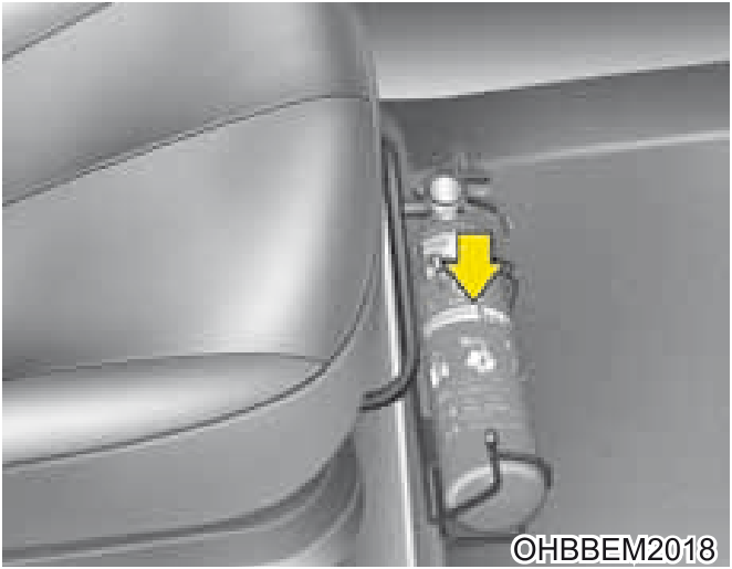 Remoção e armazenamento do estepe (Modelo... - Ilustração técnica do manual