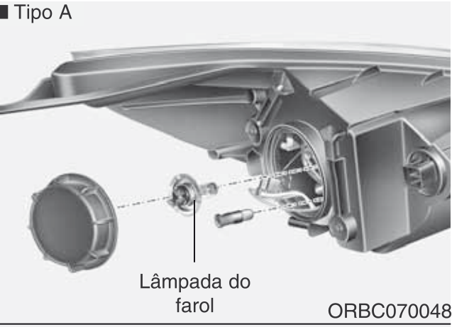183. LÂMPADAS - Ilustração técnica do manual