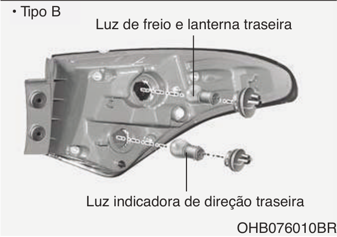 Luz de posicionamento (Tipo A) Luz... - Ilustração técnica do manual