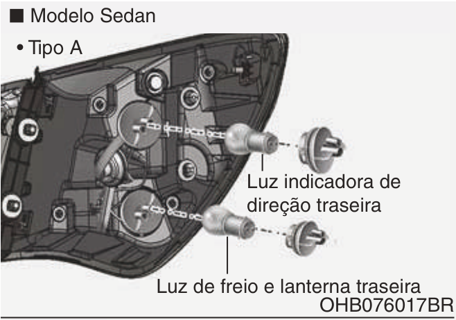 Luz de posicionamento (Tipo A) Luz... - Ilustração técnica do manual