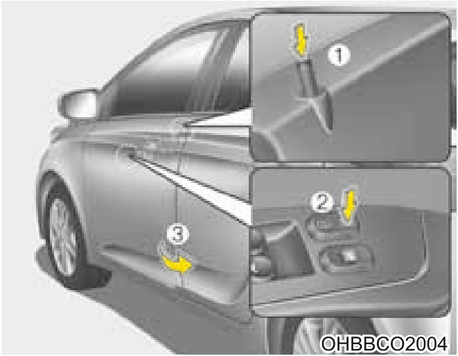 54. Sensor de intrusão/inclinação Ligado/Desligado (se equipado) - Ilustração técnica do manual