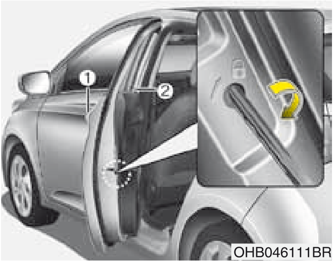54. Sensor de intrusão/inclinação Ligado/Desligado (se equipado) - Ilustração técnica do manual