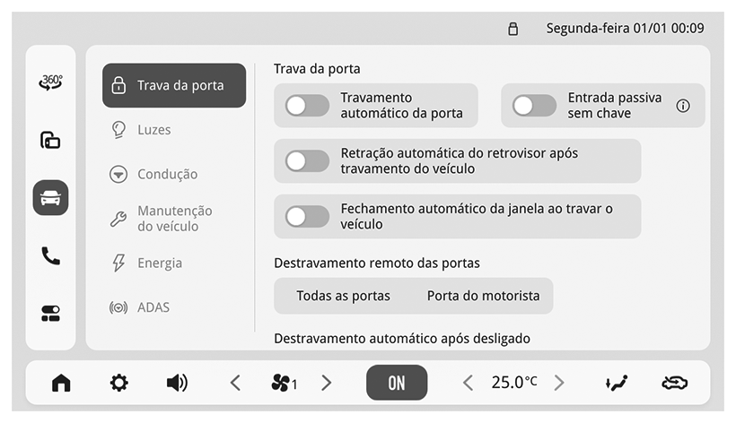 Trava da porta - Figura do manual 102, Chevrolet Spark EUV