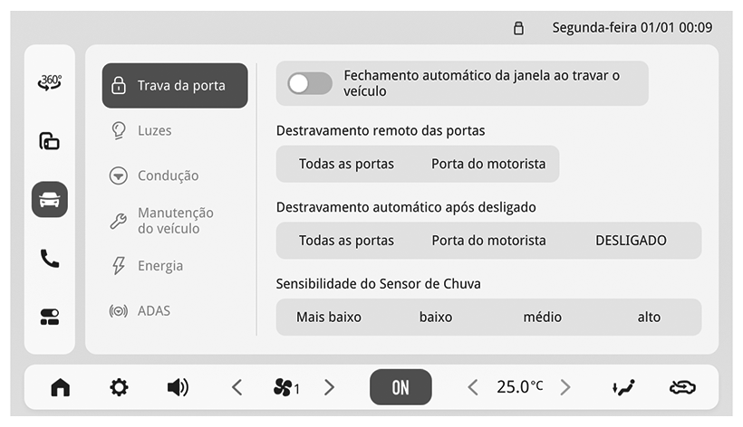 Trava da porta - Figura do manual 102, Chevrolet Spark EUV