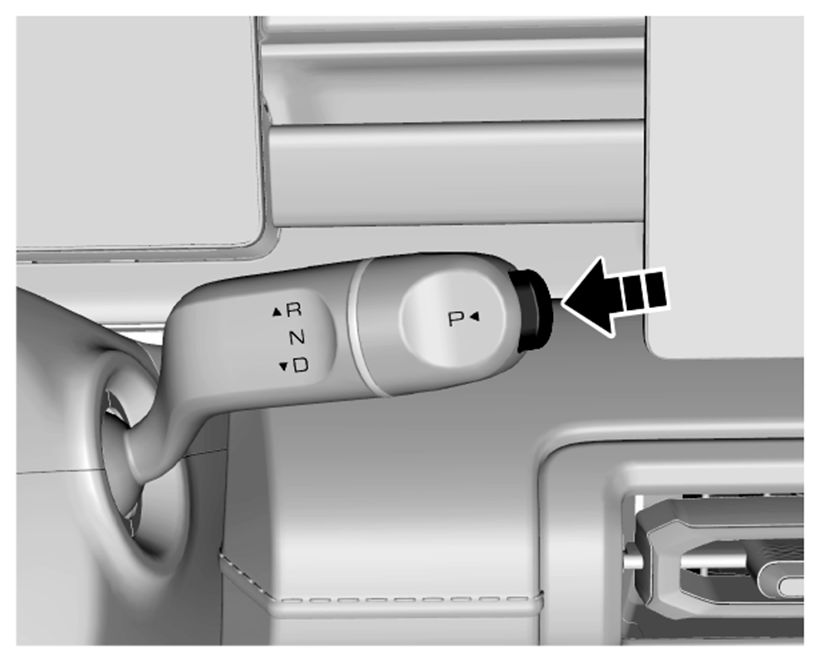 Alavanca de mudança - Figura do manual 121, Chevrolet Spark EUV