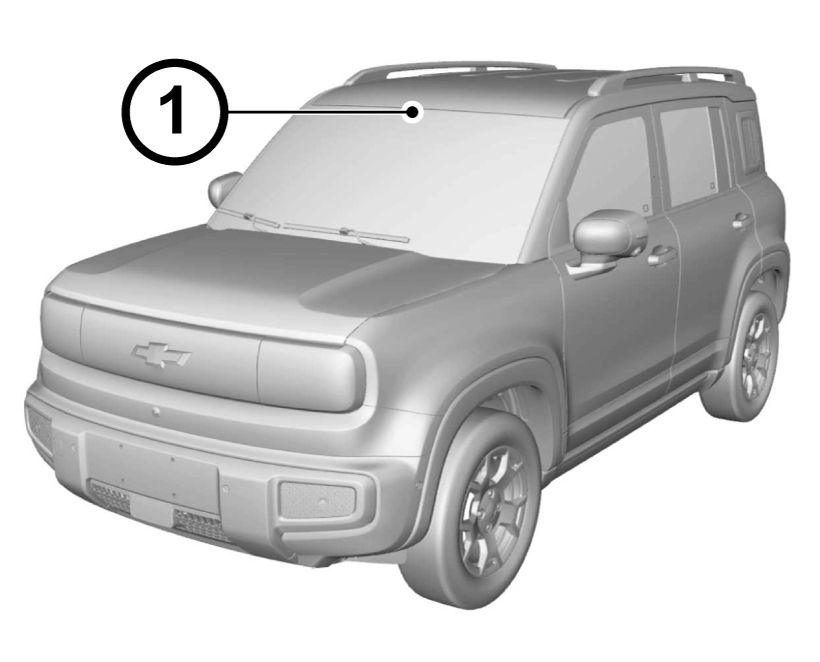 Sensor de câmera* - Figura do manual 133, Chevrolet Spark EUV