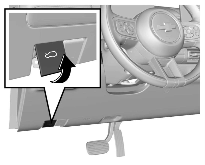 Abra o capô do motor - Figura do manual 17, Chevrolet Spark EUV