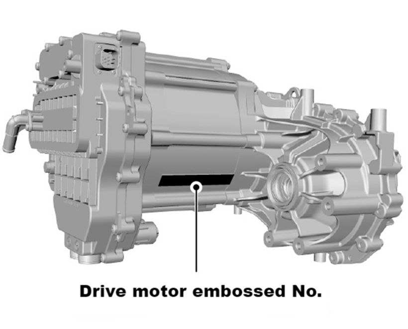 Nº da marca do número de produção do motor elétrico - Figura do manual 193, Chevrolet Spark EUV