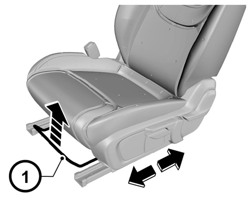 Ajuste do encosto do banco do passageiro dianteiro (tipo manual) - Figura do manual 28, Chevrolet Spark EUV