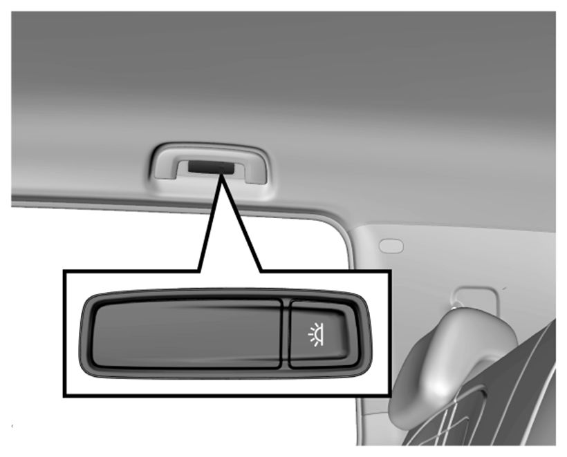 Luz de leitura traseira - Figura do manual 93, Chevrolet Spark EUV