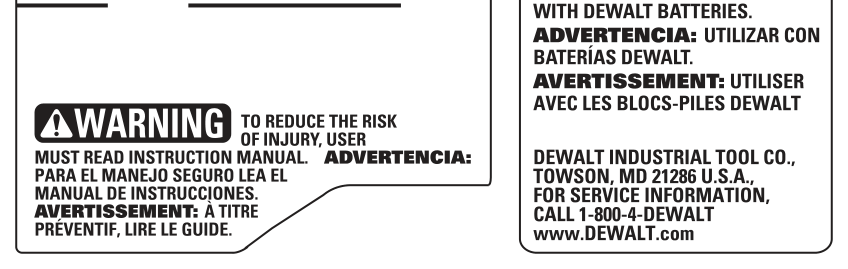 Three Year Limited Warranty - Ilustração do manual DeWalt DCD791D2 (Pág. 18)