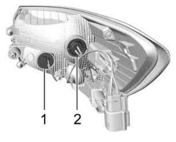 Vista geral do compartimento do motor... - Ilustração técnica do manual