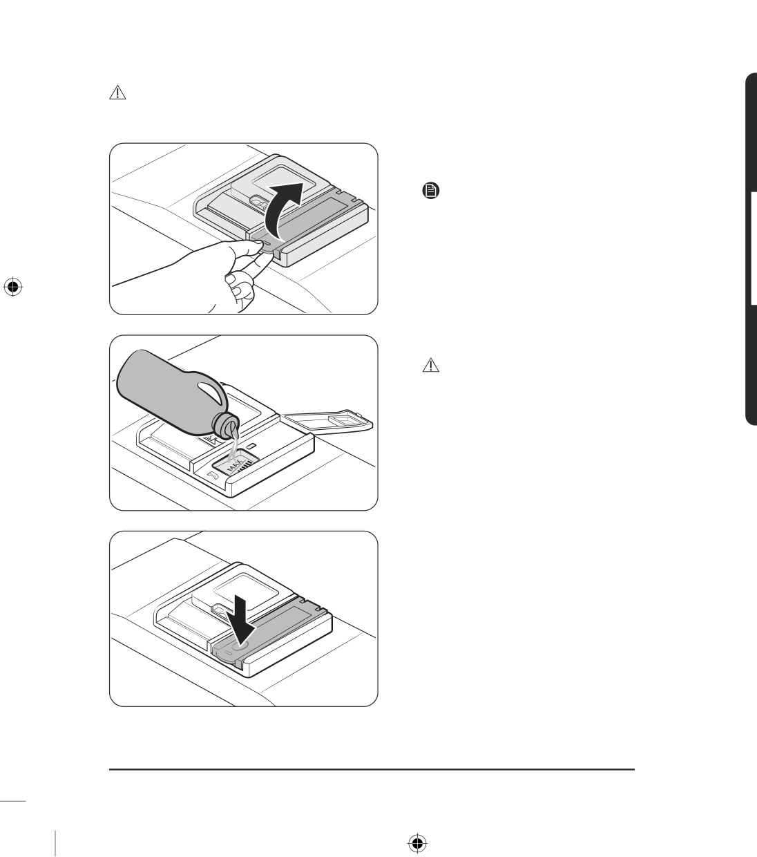 Usar secante - Ilustração do manual Samsung DW50C6070 (Pág. 23)